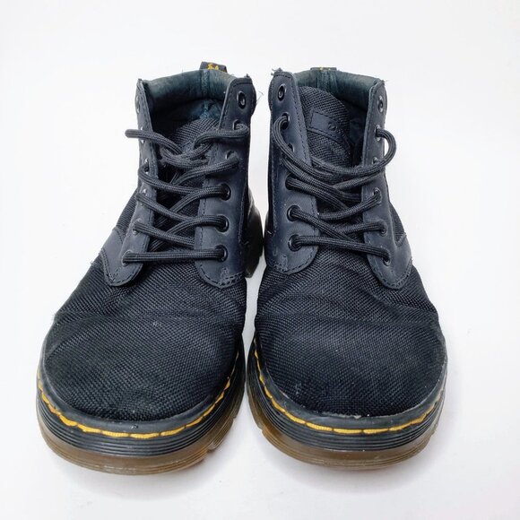 Dr Martens Bonny Black Canvas Boots Unisex Doc Punk High Top Chunky Street W6 M5 - Picture 2 of 11